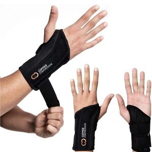 Left S/M - Copper Compression Wrist Brace